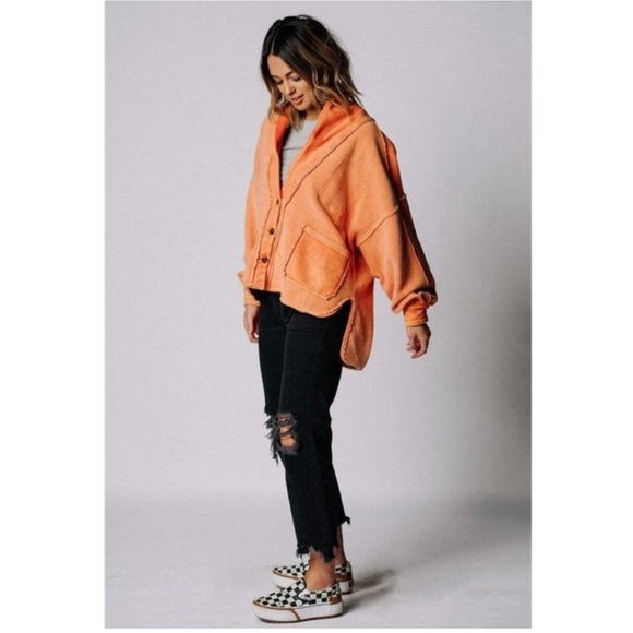 Free People Jordan Reverse Fleece Shacket - Picture 4 of 11